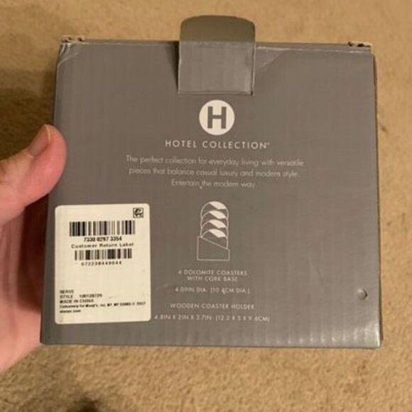 Hotel Collection 4 Coaster Bar Coasters Set - Picture 10 of 10